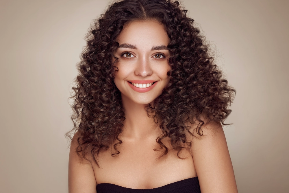 lockige Haare