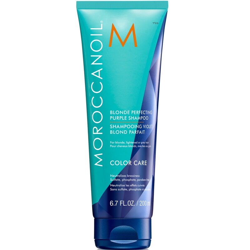 moroccanoil blonde perfecting purple shampoo 200ml (1)