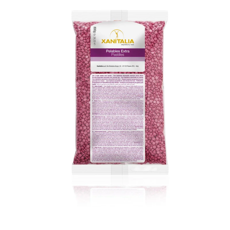 xanitaliapro film wax pelables extra brasilian system creme rose 800g