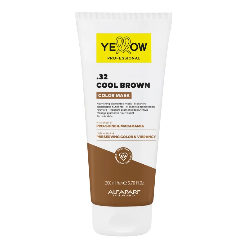 yellow professional color care refresh farbauffrischende mask cool brown 32 200ml