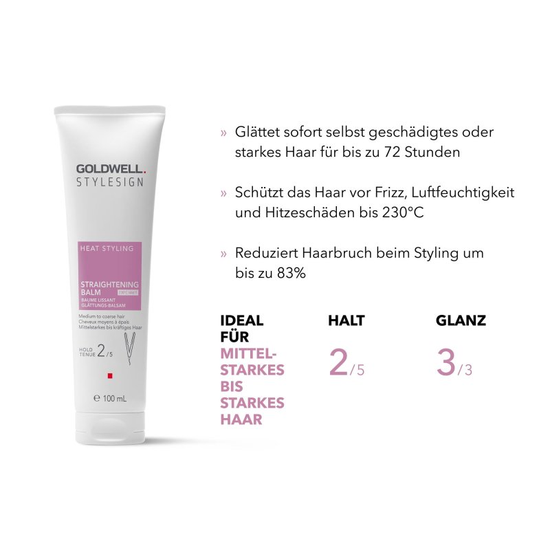 goldwell stylesign heat styling glaettungs balsam 100ml~2