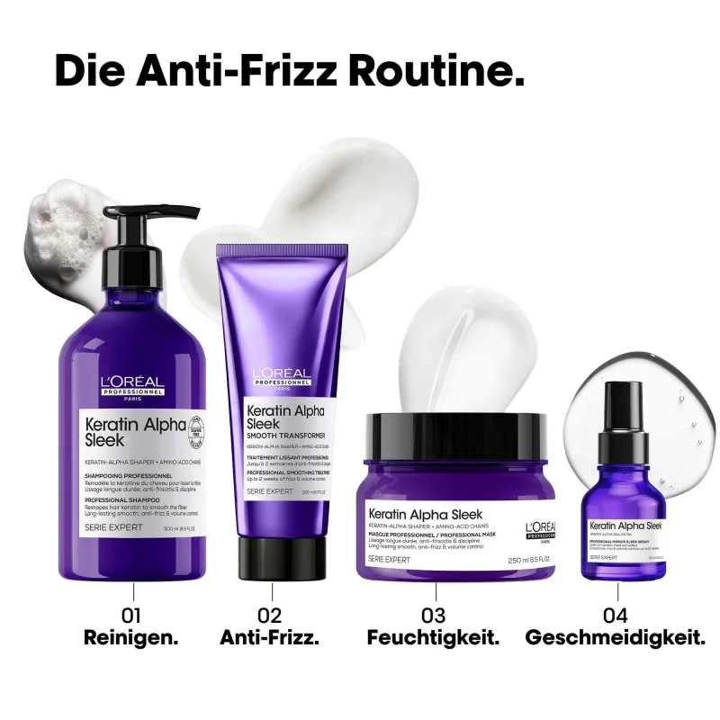 2. die richtige routine keratin alpha