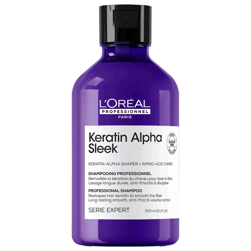 loreal professionnel serie expert keratin alpha sleek shampoo 300ml